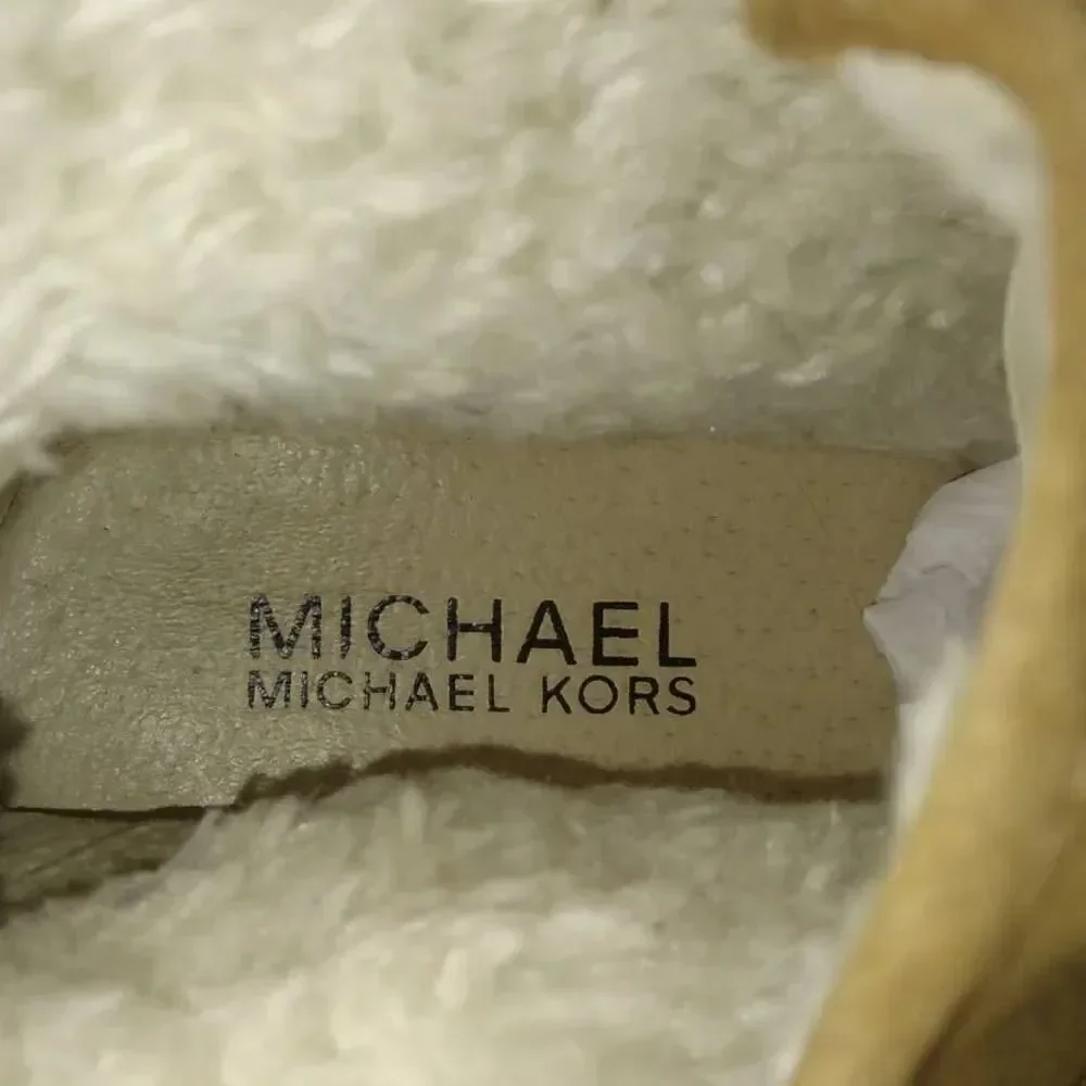 Michael Kors Designer Women's Pre-owned Leather Sherpa Lined Boots - sz. 10